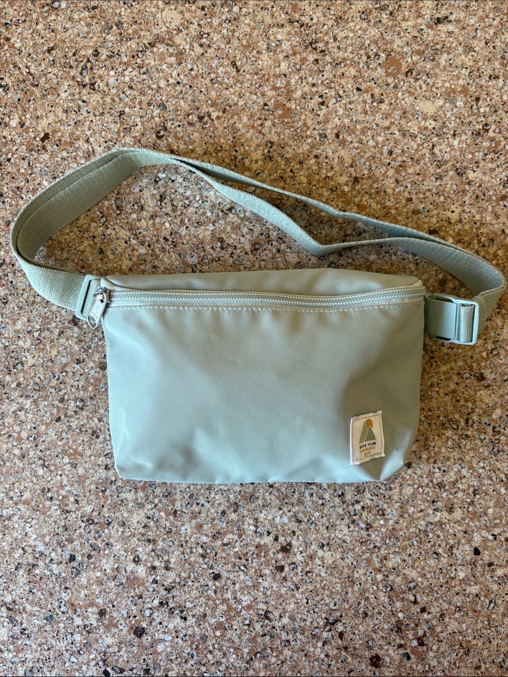 Pura Vida Mint Green Waist Pack — Unbranded Minimal Sling Bag